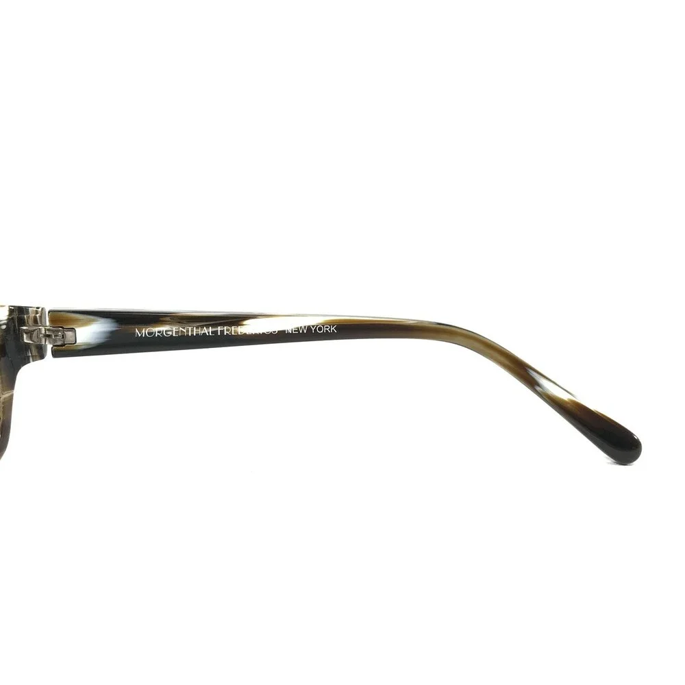 Morgenthal Frederics Eyeglasses Frames 386 PINE Black Brown White 51-18-135
